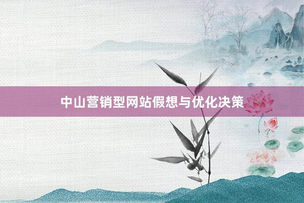 中山营销型网站假想与优化决策